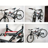 Wall Mounted Bicycle Bike Rack 15kg Capacity Folding Double Hook Bike Hanger Bracket