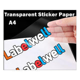 50 Sheets A4 Waterproof Blue Transparent Printing Paper Film Self Adhesive Clear Sticker