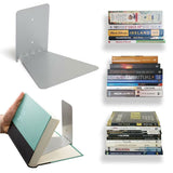 Stainless Steel Invisible Book Shelf Floating Wall Mount Space Saving Book Organizer