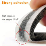 5M Brush Weather Stripping Tape Self Adhesive Seal Strip