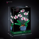 Orchid Artificial Plant Building Set with Flowers