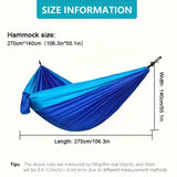 Double Camping Hammock Portable Parachute Nylon Swing Chair