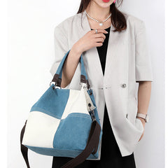Fashion Shoulder Crossbody Messenger Canvas Cloth Handbag Convertible Bag