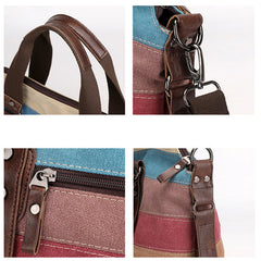 Womens Shoulder Crossbody Messenger Canvas Cloth Handbag Convertible Bag