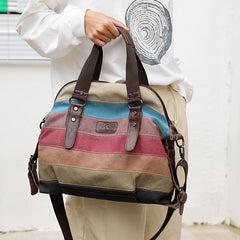 Womens Shoulder Crossbody Messenger Canvas Cloth Handbag Convertible Bag