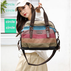 Womens Shoulder Crossbody Messenger Canvas Cloth Handbag Convertible Bag