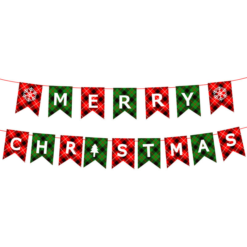 Christmas Ornaments Xmas Banner Garland Hanging Home Chrismtas Decoration
