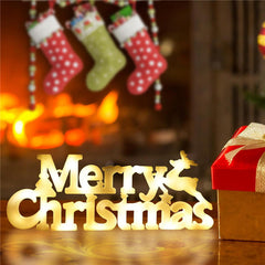 Merry Christmas Decor Lighted Sign For Christmas Decorations