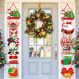 Christmas Door Hanging Banner Outdoor Indoor Holiday Decoration Merry Christmas Sign