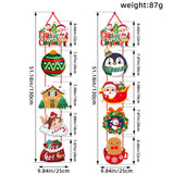 Christmas Door Hanging Banner Outdoor Indoor Holiday Decoration Merry Christmas Sign