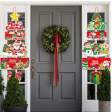 Christmas Door Hanging Banner Outdoor Indoor Holiday Decoration Merry Christmas Sign