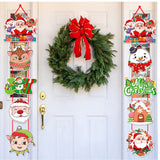 Christmas Door Hanging Banner Outdoor Indoor Holiday Decoration Merry Christmas Sign