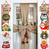 Christmas Door Hanging Banner Outdoor Indoor Holiday Decoration Merry Christmas Sign