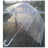 Clear Stylish Bubble Umbrella Windproof Transparent With J Handle