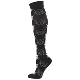 Knee-High Compression Socks Kitten ﻿Pattern Sports Nylon Stockings