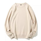 Unisex Oversized Lightweight Crewneck Sweatshirts Long Sleeve Loose Fit Soft Pullover Top