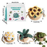 Crochet Plants Starter Kit - 4 Patterns Beginner Set