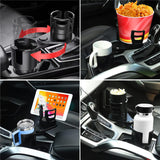 2 in 1 Multifunctional Car Cup Holder Extender Adapter with Adjustable Base ﻿