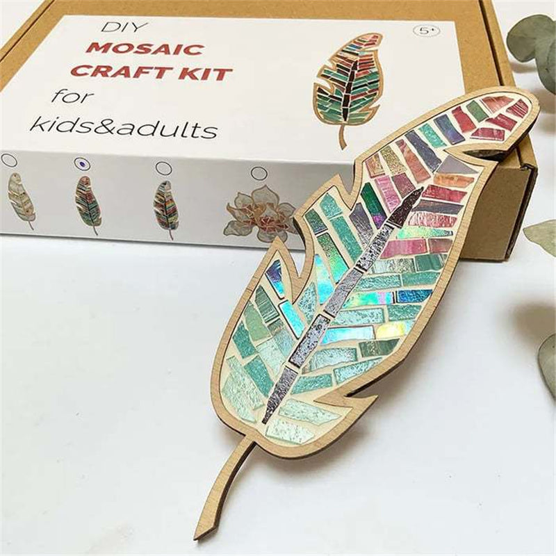 DIY Mosaic Craft Kits Porcelain Tile Mixded Color Mosaic Dird Art Home Decoration