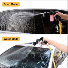 Dog Wash Pup Jet Hose Nozzle Foam Sprayer with Soap Dispenser for Pet Shower Bathing Tool