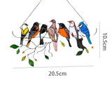 Double Sided Multicolor Style Birds Hand-painted colors Alloy Hangings