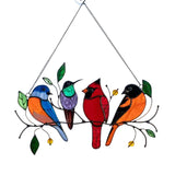 Double Sided Multicolor Style Birds Hand-painted colors Alloy Hangings