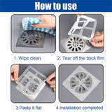 Disposable Shower Drain Hair Catcher Strainer Cover