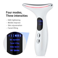 EMS Neck Face Lifting Massager Anti-Wrinkle Skin Tightening Beauty Device