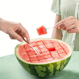 Stainless Easy-Grip Watermelon Cube Cutter Fruit Slicer