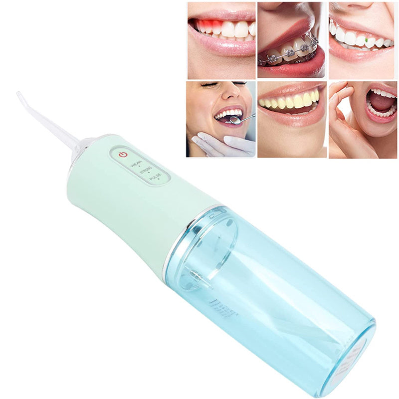 Electric Cordless Water Flosser with Four Nozzles