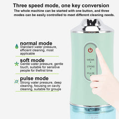 Electric Cordless Water Flosser with Four Nozzles