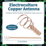 Electroculture Plant Stakes Gardening Copper Coil Antennas