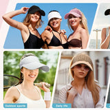 Empty Top Hat for Women Outdoor Sunshade Hat Summer Running Hiking Hat UV Protection