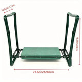 Foldable Garden Kneeler and Garden Seat Gardening Stool with Tool Pouch EVA Foam Pad