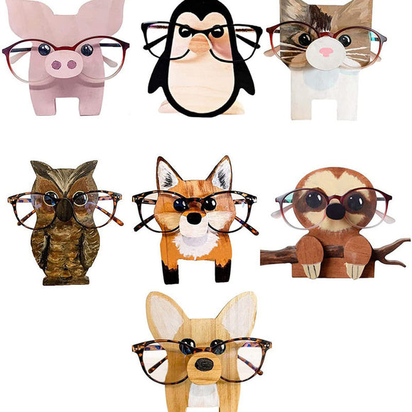 Eyeglass Holder Wooden Pet Glasses Stand Sunglasses Jewelry Stand Display Rack