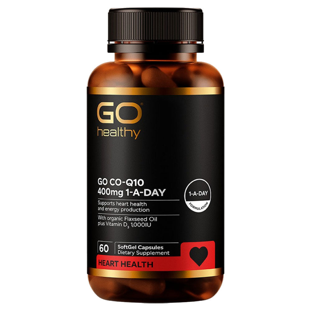GO Healthy Go Co-Q10 400mg One-A-Day 60 Sofgels