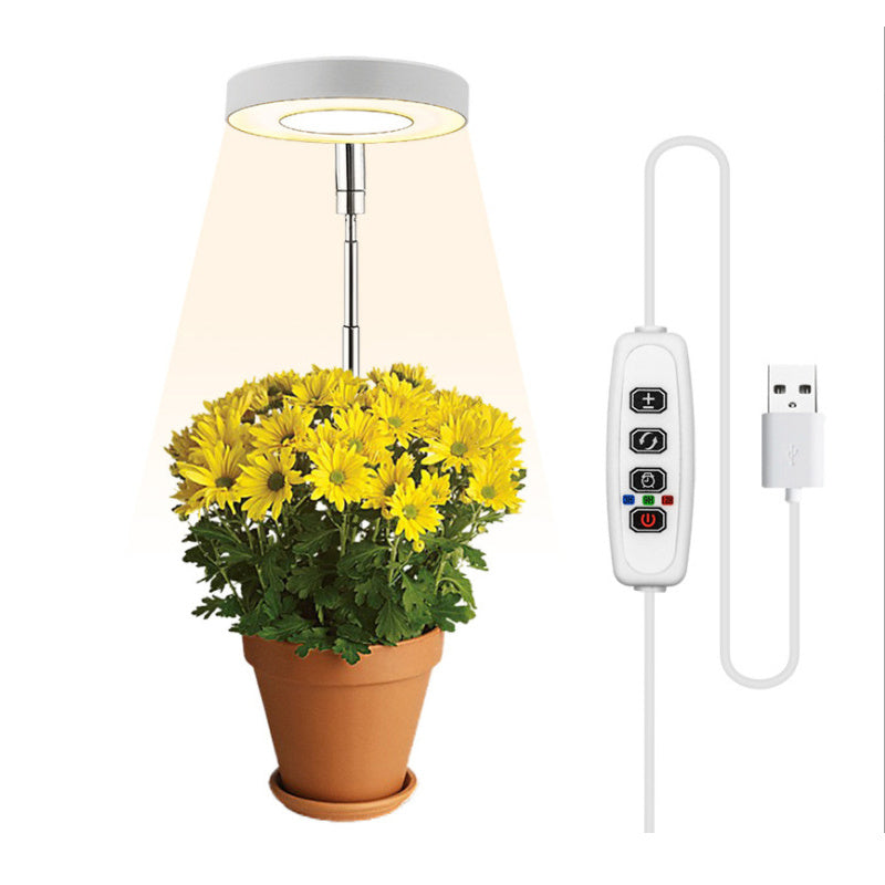 Halo LED Plant Light for Indoor Gardening Height Adjustable Timer & Dimmable
