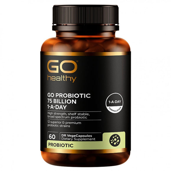 Go Healthy Go Probiotic 75 Billion 1-A-Day 60 Capsules