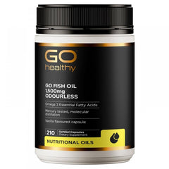 Go Healthy Go Fish Oil 1,500mg Odourless 210 Capsules