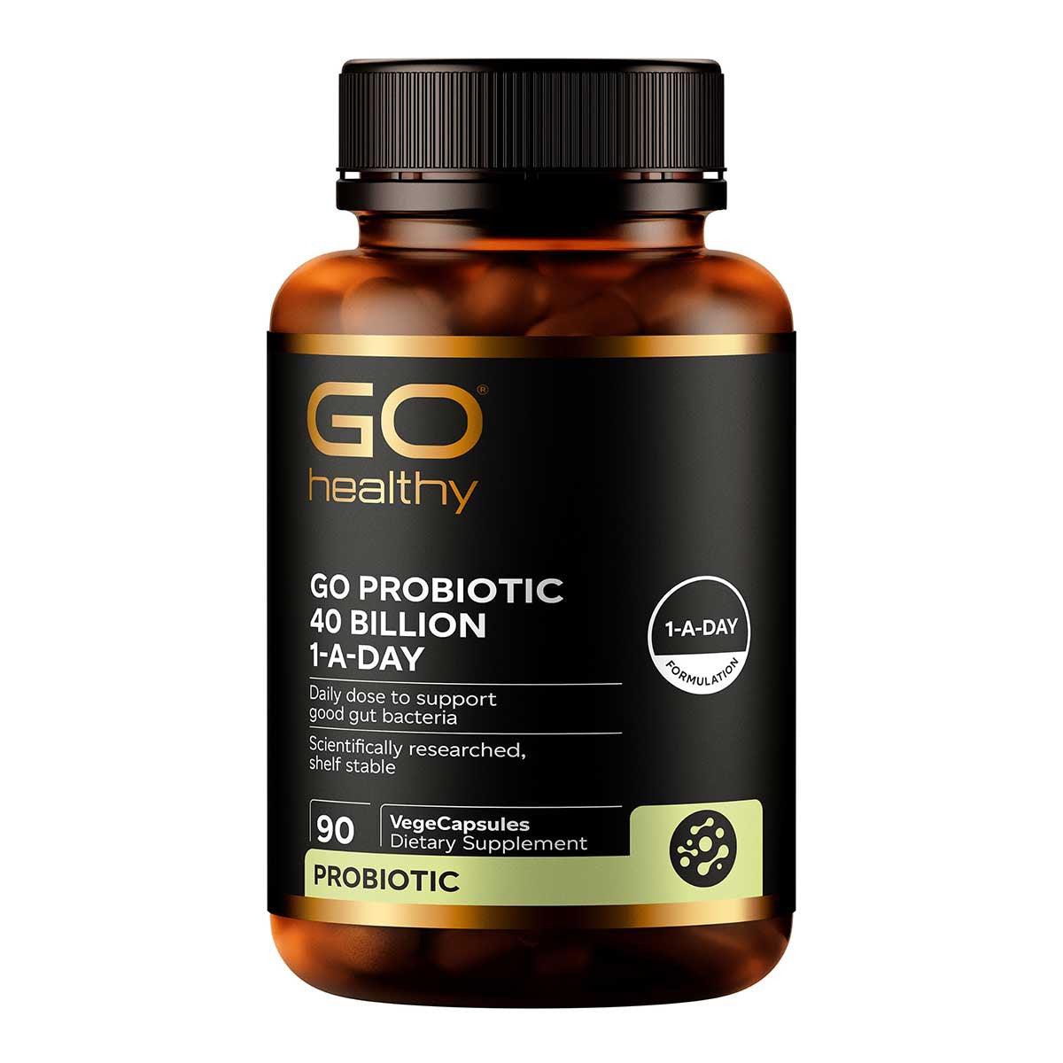 Go Healthy Go Probiotic 40 Billion 1-A-DAY 90 Vega Capsules