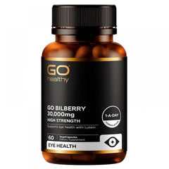 Go Healthy Go Bilberry 30,000mg High Strength 60 VegaCapsules