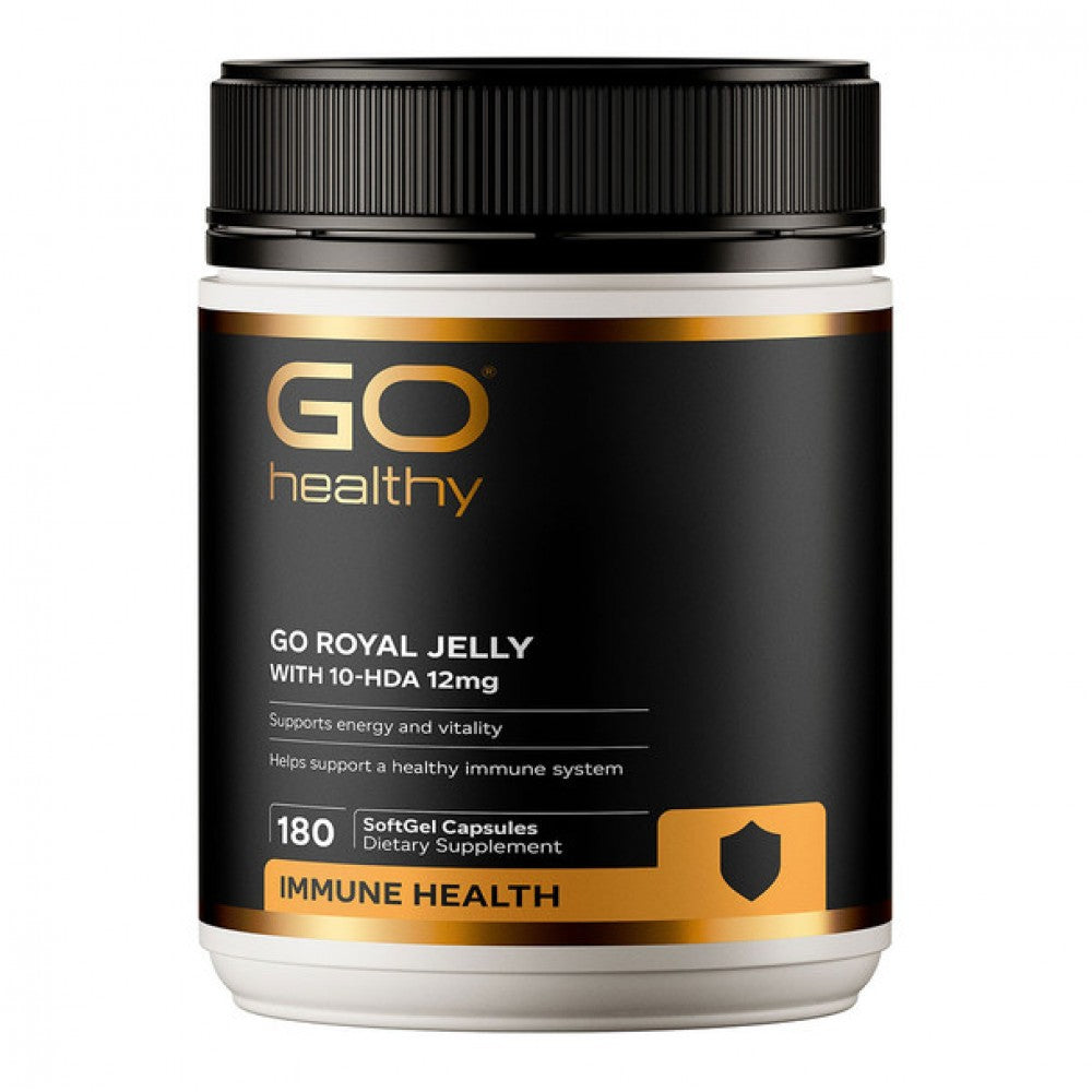 GO Healthy Go Royal Jelly with 10-HDA 12mg 180 Softgels