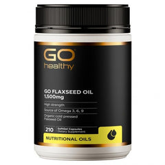 GO Healthy Go Flaxseed Oil 1,500mg 210 Capsules