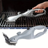 Grill Cleaner Brush  BBQ Grill Cleaning Tool Stainless Steel Bristles Wire Brush with Scraper