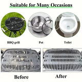 Grill Cleaner Brush  BBQ Grill Cleaning Tool Stainless Steel Bristles Wire Brush with Scraper