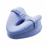 Leg Knee Pillow for Side Sleeper Heart-Shape Memory Foam Knee Support Cushion