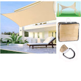 High Density Polyethylene Sun Shade Sail UV Blocking Outdoor Canopy 4MX6M