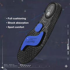 High Elastic Sports Insoles Shock Absorbing Cushioning Shoe Inserts for Men Women