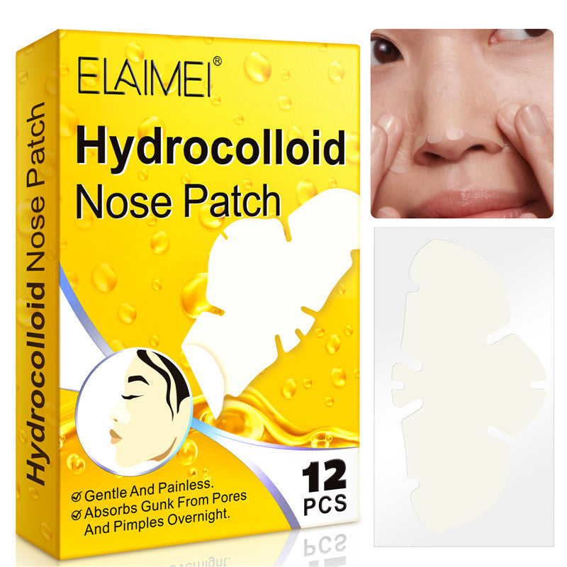 Hydrocolloid Deep Clean Pore Nose Patch Strip 12 PCS