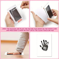 Inkless Infant Clean Touch Pet Paw Ink Pad Hand & Foot Stamp